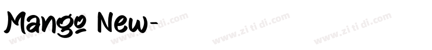 Mango New字体转换